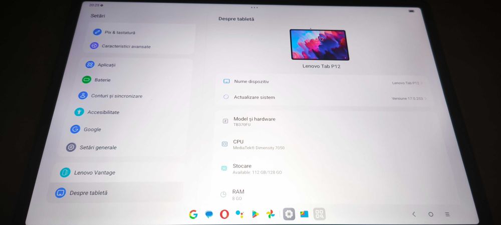 Tabletă Lenovo Tab P12, 12.7", 3K, 8GB RAM, 128GB+husă+tastatura