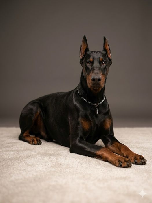 Доберман девочка 4 мес