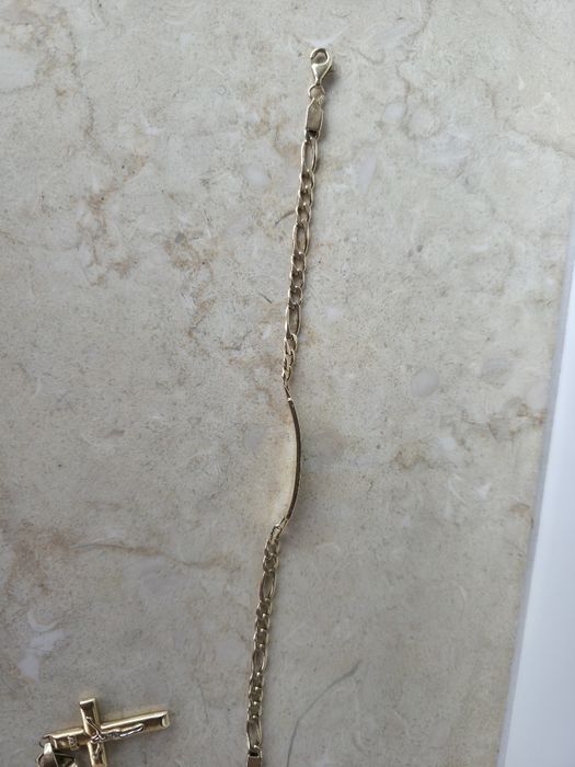 Lant si brățară aur 14k