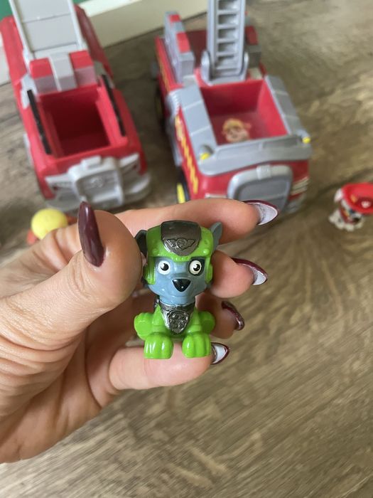 Paw Patrol Пед Патрул коли и фигурки Маршал, Роки, Рабъл