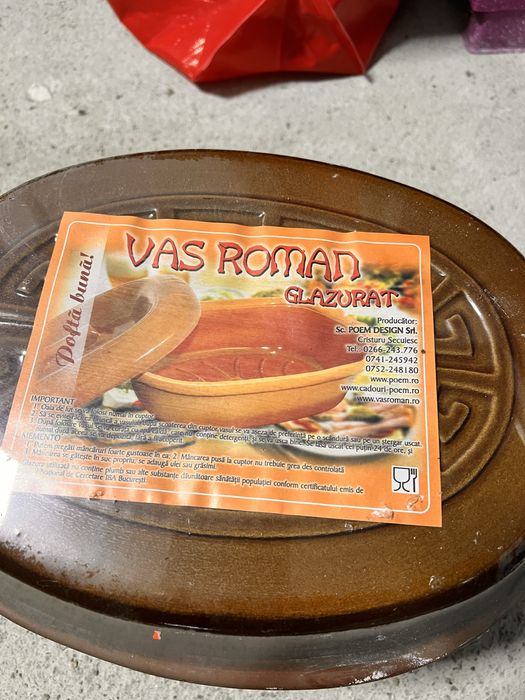 Vas roman nou sigilat pentru cuptor