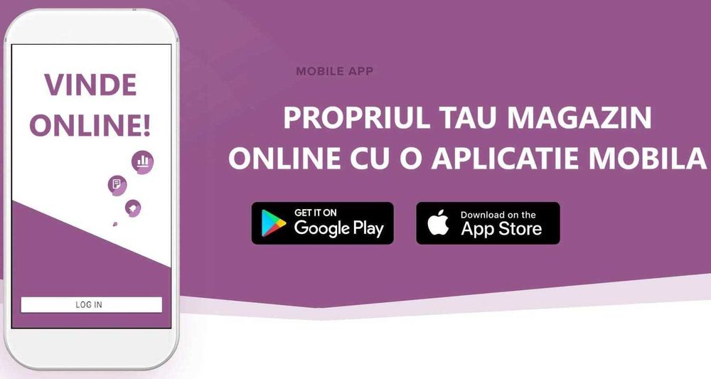 Creare GRATUITA de website sau magazin online cu aplicatie pe telefon