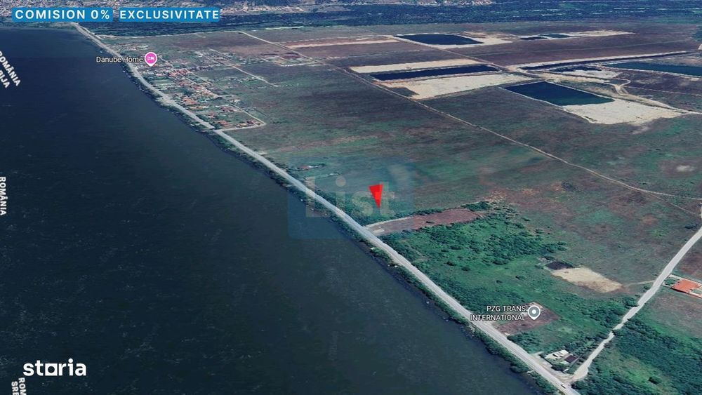 Teren 3000 mp dublu acces – vedere la Dunăre