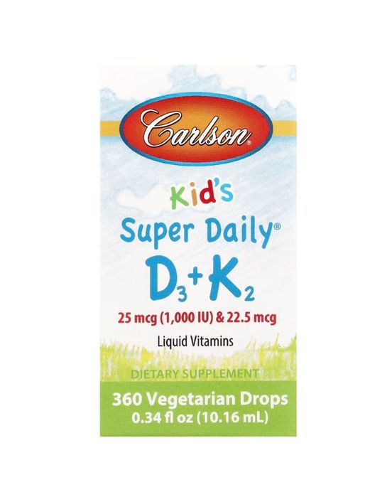 Carlson VITAMIN D³+K² Super Daily