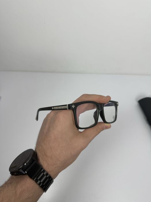 Ochelari negri Chrome Hearts