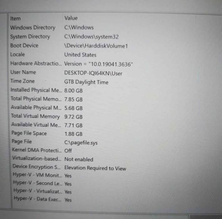 Laptop HP Intel i5 8th gen