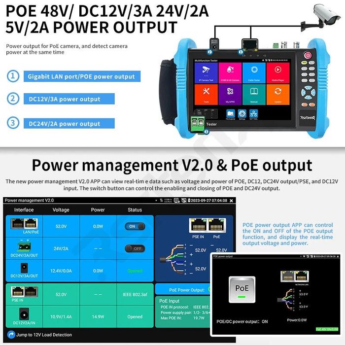 IP CAMERA Tester IPC- 9800 Pro