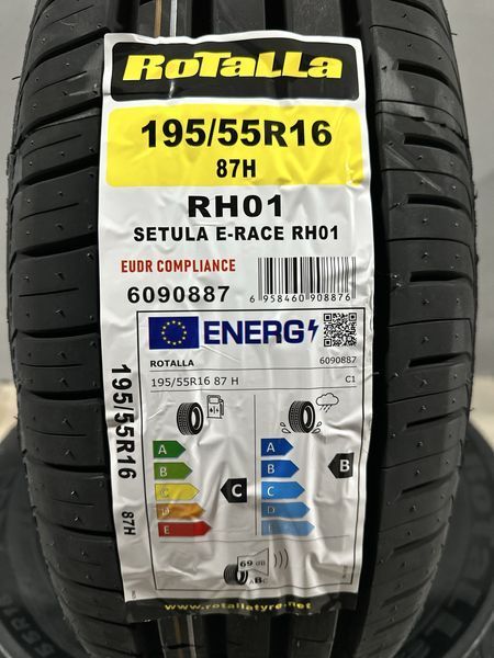Нови летни гуми ROTALLA SETULA RH01 195/55R16 87H НОВ DOT 1955516
