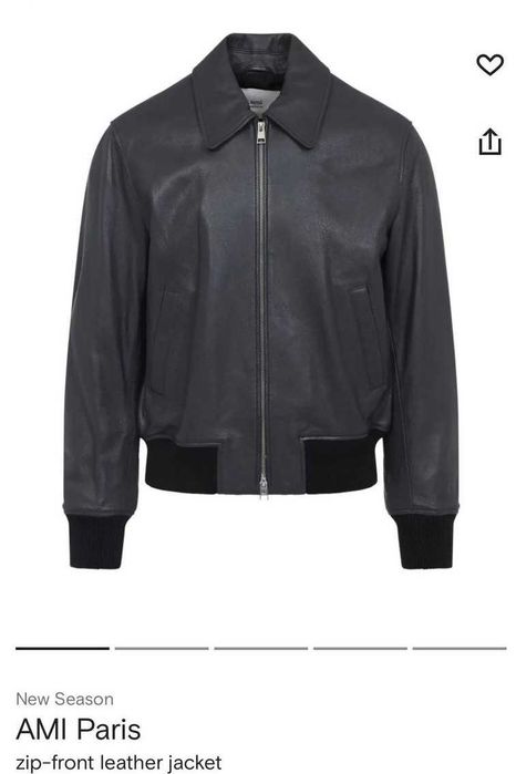 Мъжко кожено яке ami