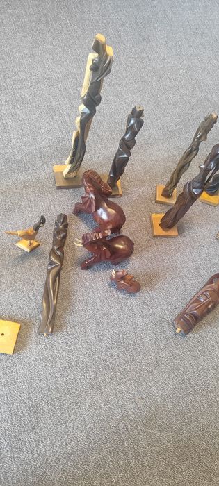 Ръчно изработени кубински статуетки слонове, балерини жена фигури