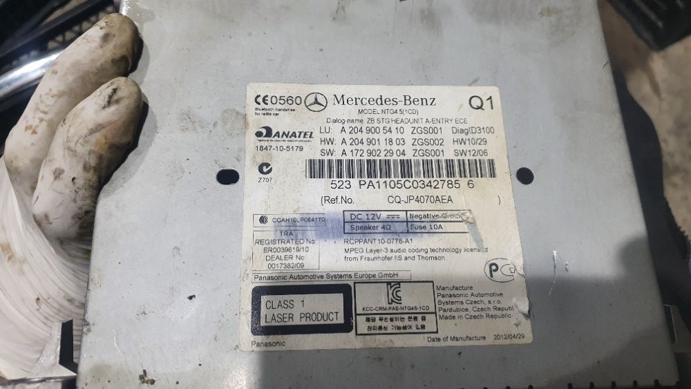 unitate cd Command online NTG 4.5 Mercedes W204 C220 C250 A2049005410