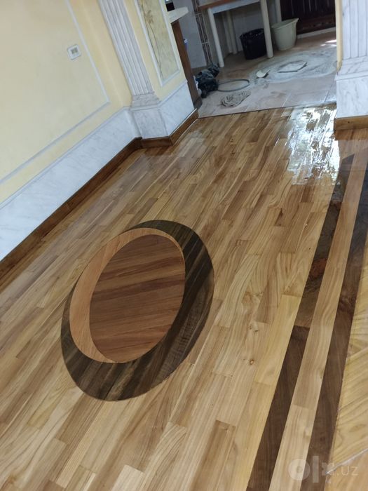 Шлифовка пол паркет реставрация паркет