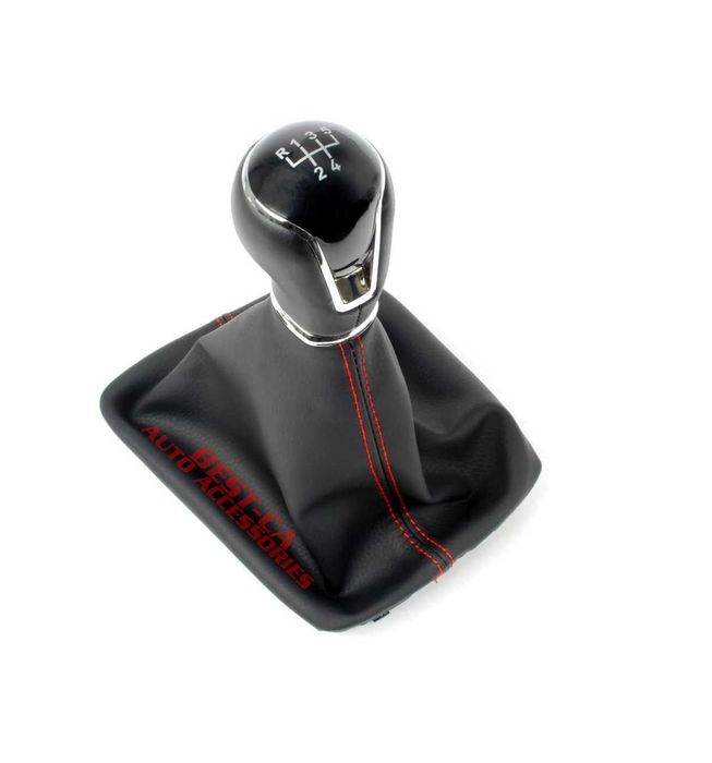 Nuca cu manson de viteze pentru Seat Leon 3 Mk3 (2013-2020) negru/rosu