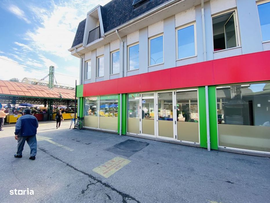 Inchiriere spaţiu comercial *100 mp - vitrina 20 m.l. - parter* Piaţ