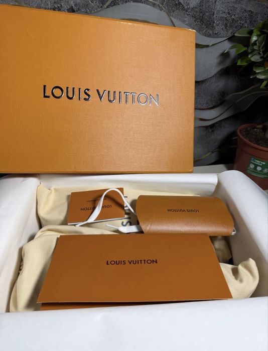 Louis Vuitton trainer monogram denim