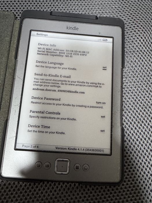 Kindle Amazon D01100,