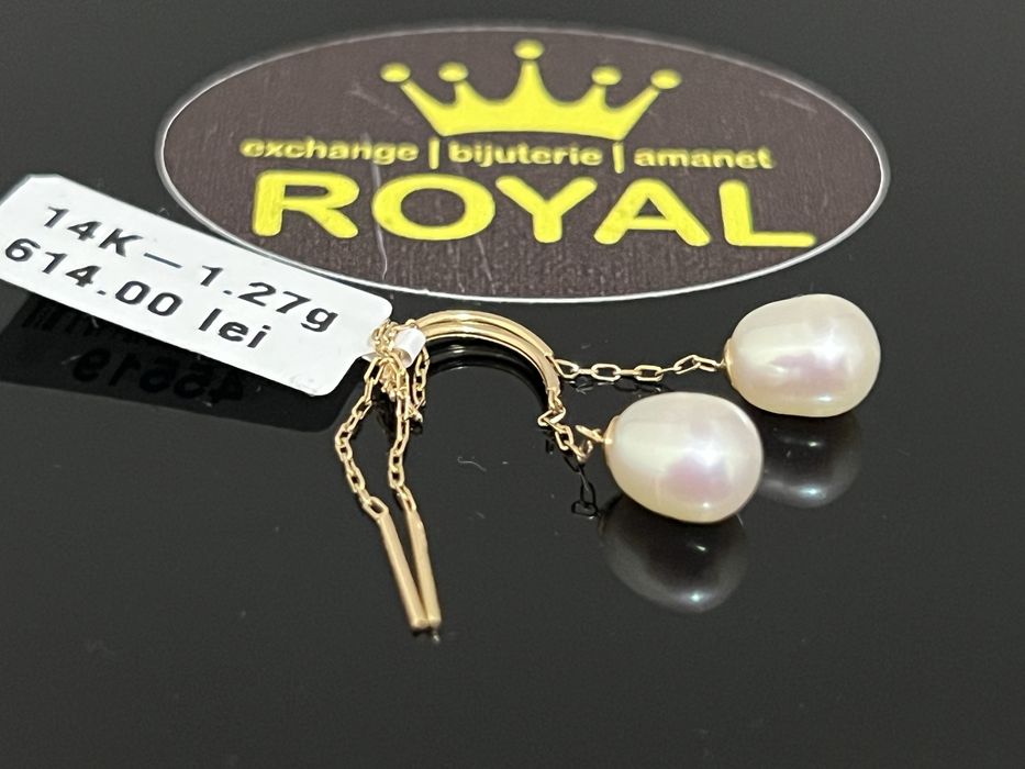 Bijuteria Royal CB : Cercei dama aur 14k  1,27 grame