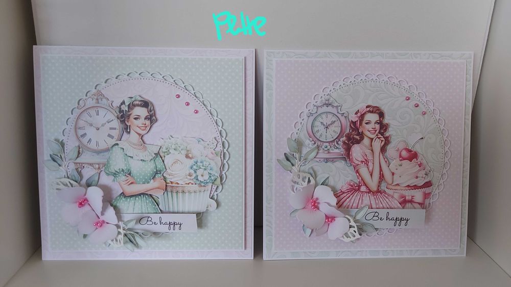 Ръчни картички с обемни ръчно изработени цветя, за сватба, бал, юбилей