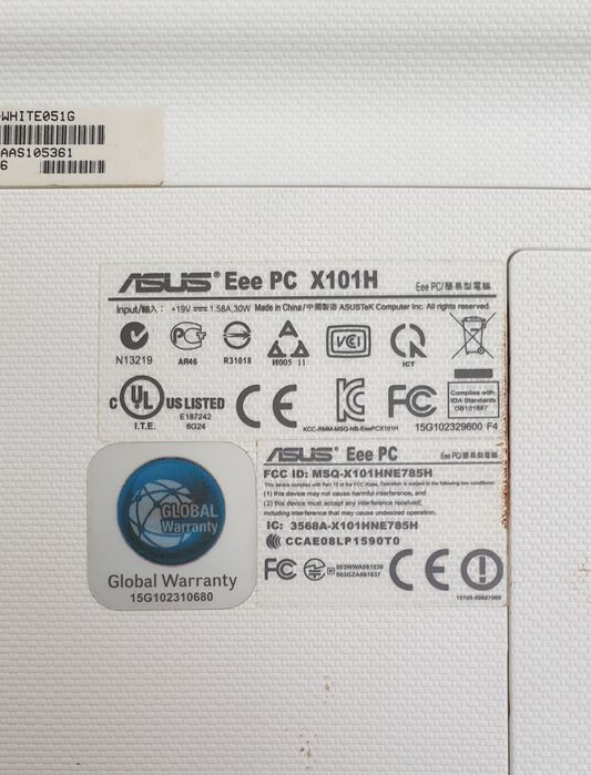 Laptop Asus Eee PC, 230 GB, 10,1 inch