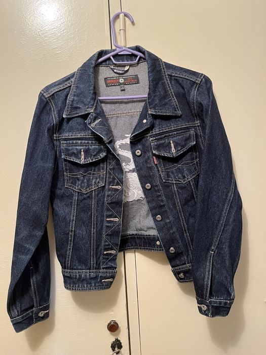 Geaca de blugi deosebita