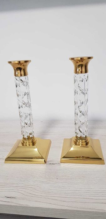 Suport 2 lumanari din cristal