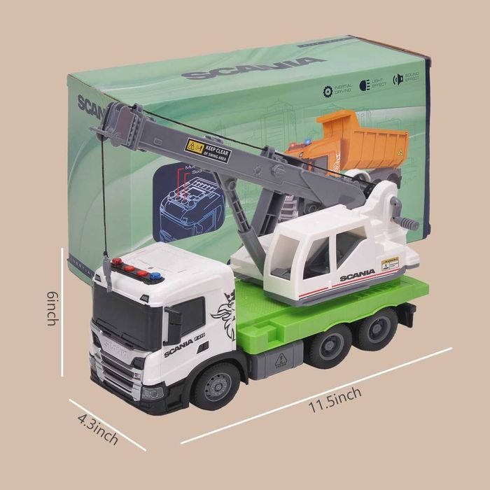 Официално лицензирана играчка за камион Scania с фрикционно задвижване