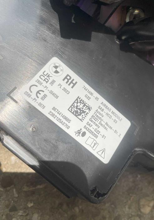 BMW seria 4 G22 M4 G82 set centuri de siguranta - kit airbag cortina