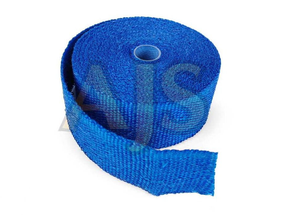 Термолента синяя 800 градусов 50мм 10м.