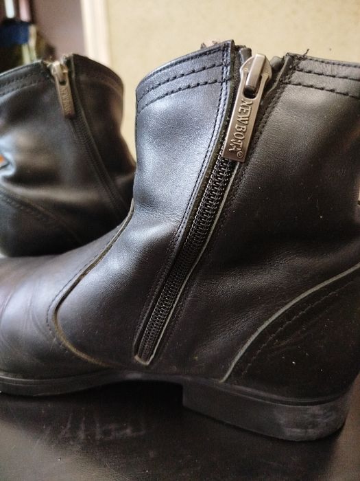 Мужские теплые сапоги кожаные