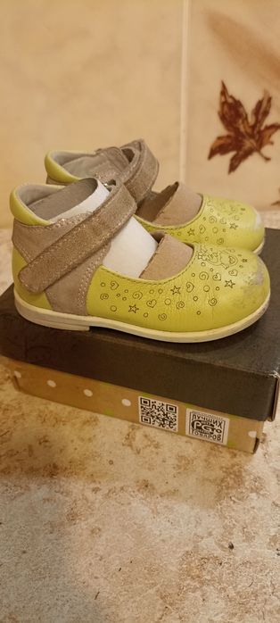 Туфли для девочки, кожаные, размер 21