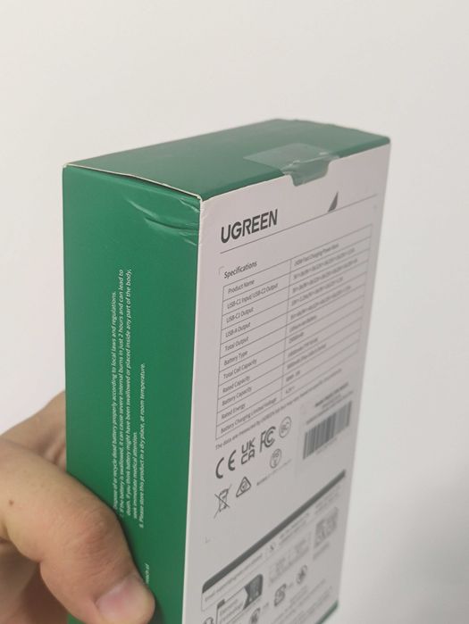 Acumulator extern UGREEN 25000mAh 145W Fast Charging Power Bank PB205, 25000mAh, inteligent, Sigilat