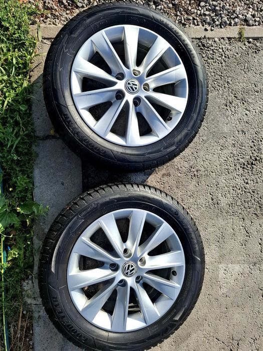 Оригинални алуминиеви джанти VW/SEAT 6.5Jx16 ET46 + зимни гуми