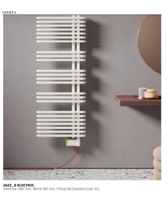 2 radiatoare electrice  Jazz culoarea ivoire.