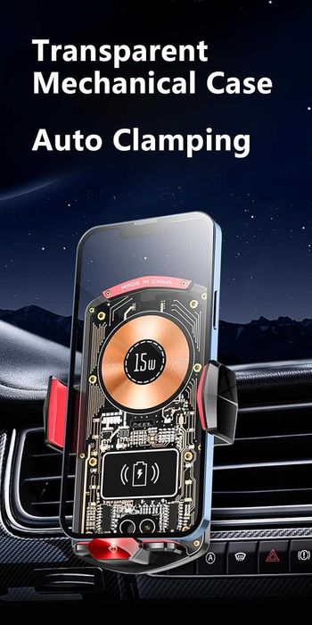 Стойка за телефон с безжично бързо зареждане Digital One SP01032 FJ26