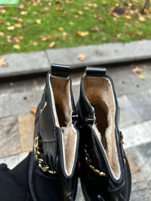 Кожени боти за момиче