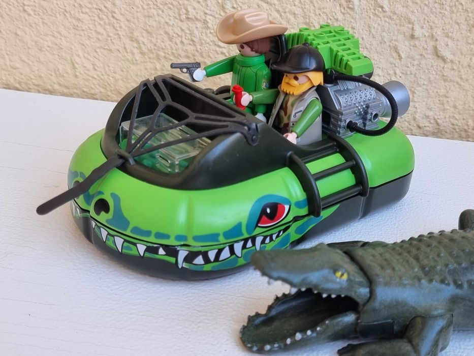 Barca Playmobil 4446 Vanatorii de crocodili si aligatori