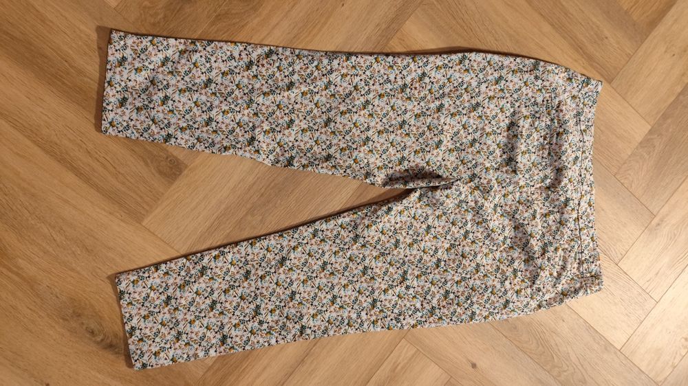 Pantaloni floral L Camaieu