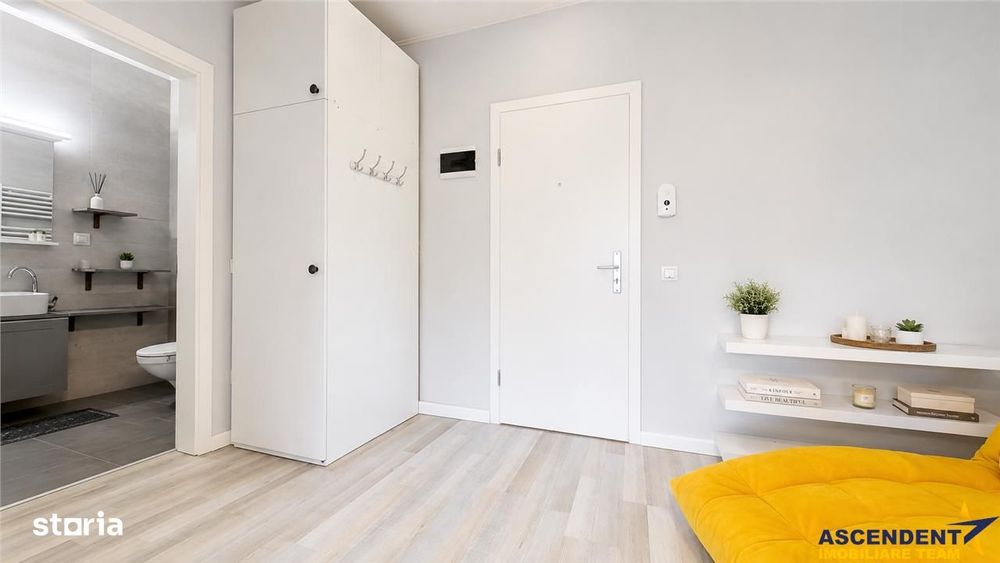 Studio modern, decomandat, etaj 2, mobilat, echipat, terasa, parcare,