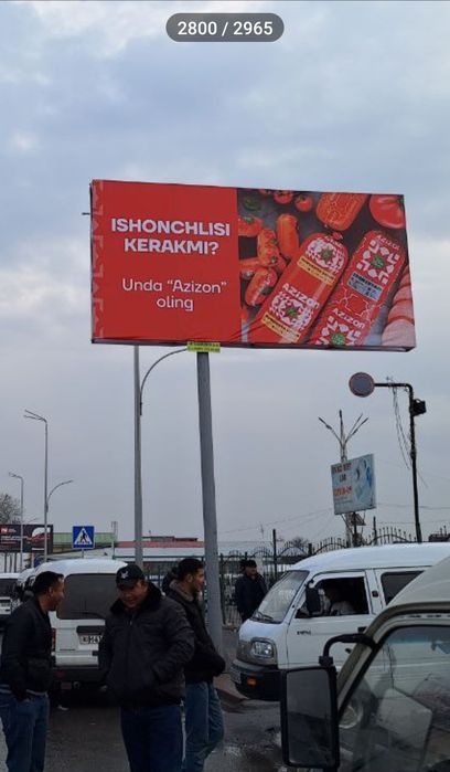 Farg'onada Led ekran va bilbordlarda reklama