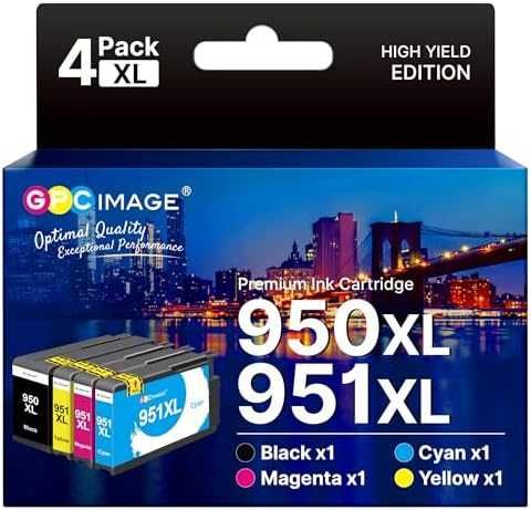 Нов тонер HP 950XL 951XL съвместими мастилени касети 4 цвята за принтер офис