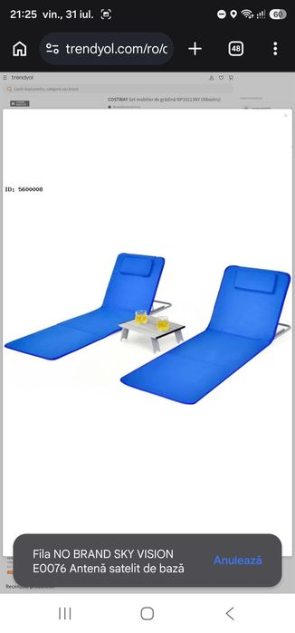 Set mobilier de grădină