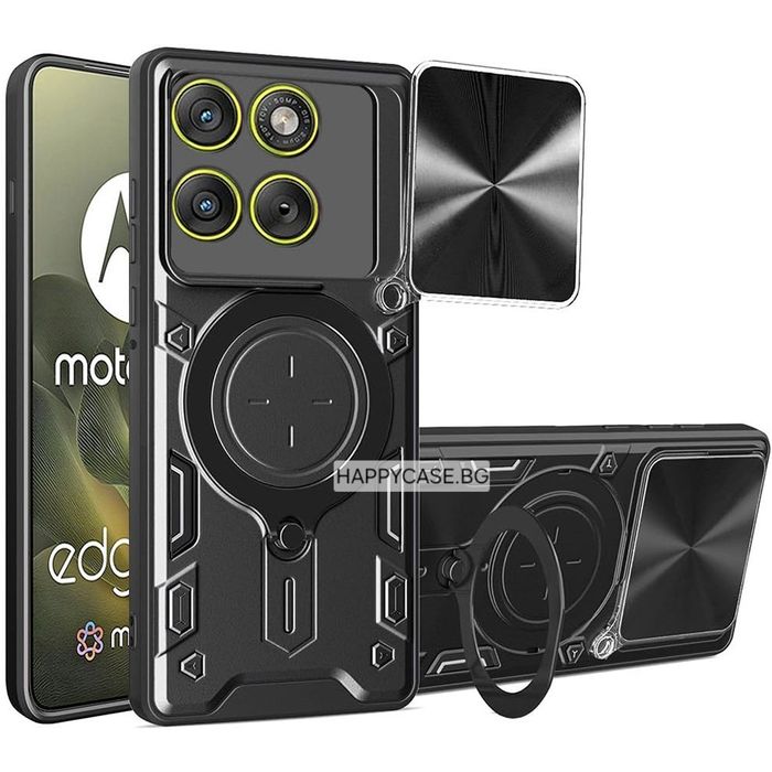 Motorola Edge 70 / 70 Pro / 70 Fusion / GIANT RING Удароустойчив кейс гръб с пръстен