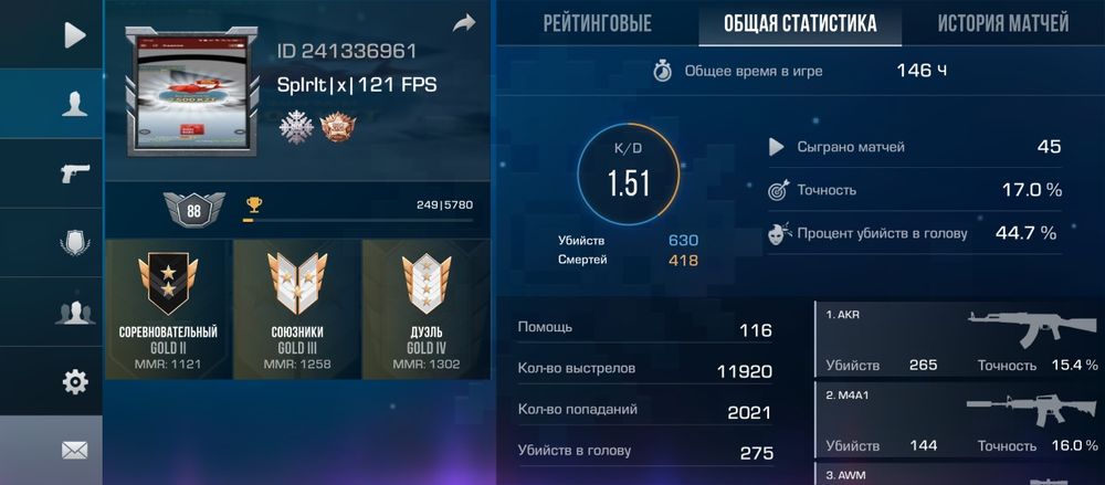 Продам аккаунт Standoff 2