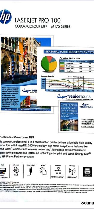 Imprimanta-Multifunctional HP Color LaserJet Pro M175a MFP, A4