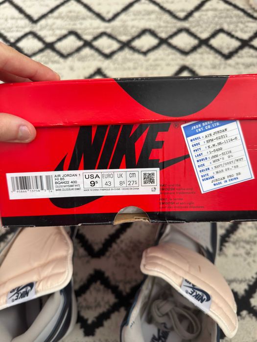 Nike Air Jordan 1 Retro High '85 Georgetown Marimea 43 Noi Cu Cutie