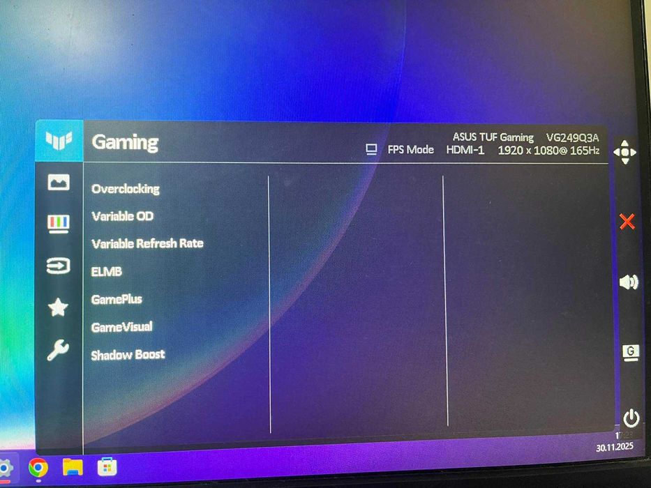 TUF Gaming VG249Q3A – 24” геймърски монитор с 180 Hz