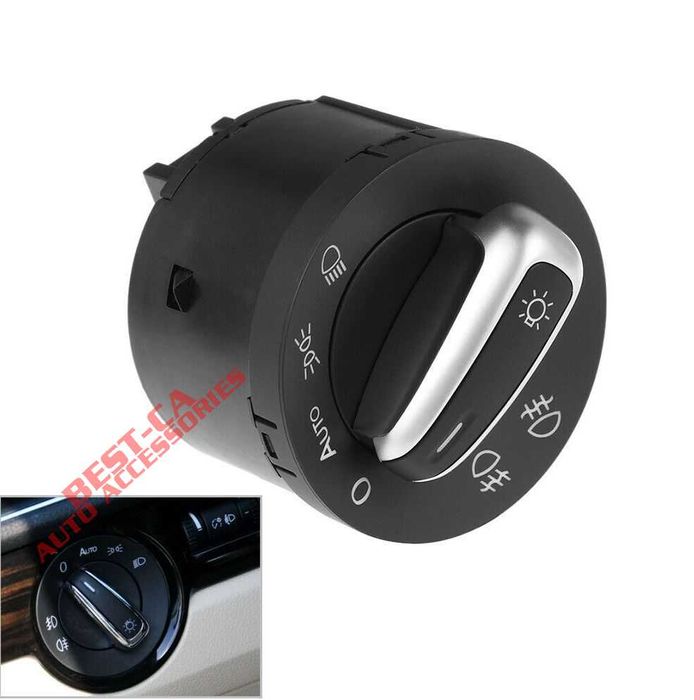 Ключ копче бутон за светлини Volkswagen Golf Passat Caddy Jetta Sharan