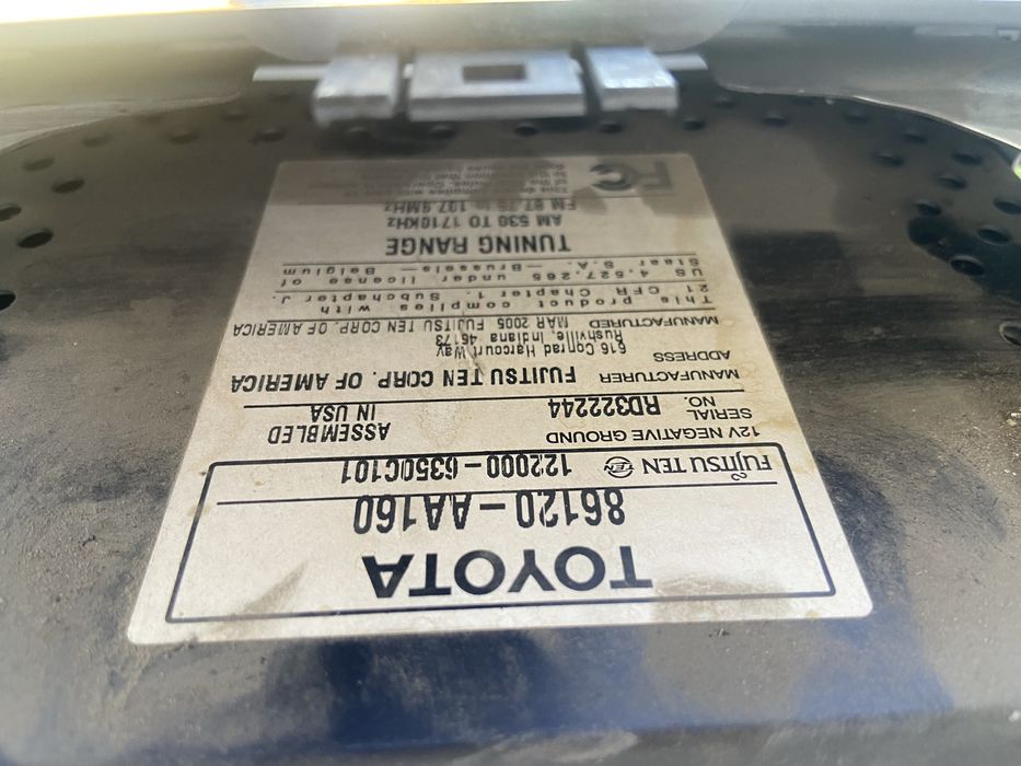 Магнитола на камри 35