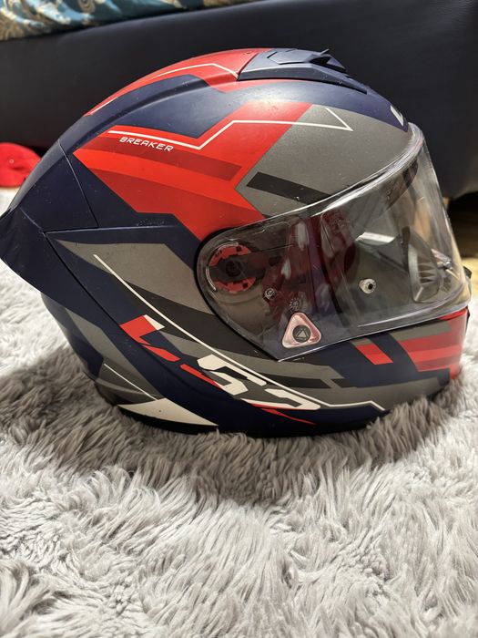 Casca moto LS2 FF390 Breaker evo beta matt red blue