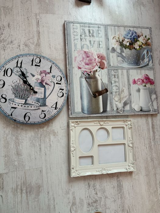 Винтидж аксесоари-часовник,рамка,картина